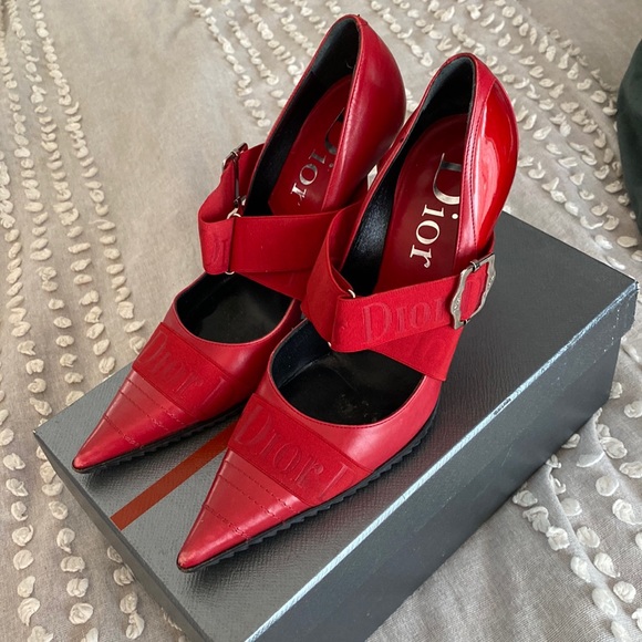 Dior Shoes - Dior pumps! Worn once!!! Gorgeous red Dior pumps!